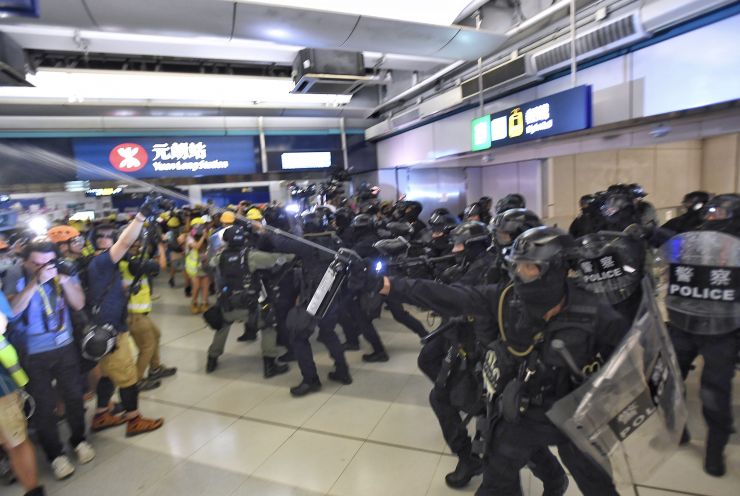 Manifestações em Hong Kong